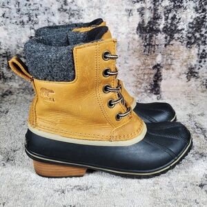Sorel Women's Slimpack Lace II Waterproof Boots Brown Size 7